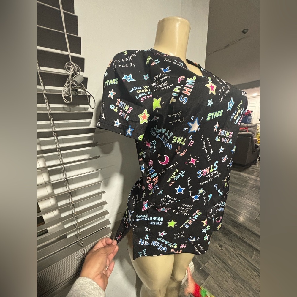 Koi Multicolor Graphic Women's Short Sleeve Tee - Picture 4 of 8